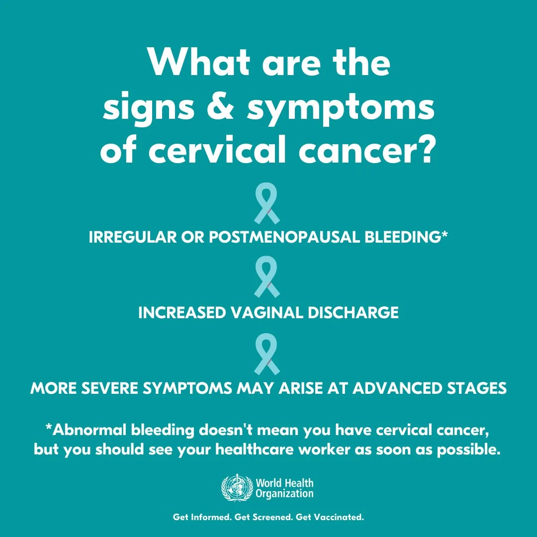Cervical Cancer Symptoms Cervical cancer awareness month January 2023